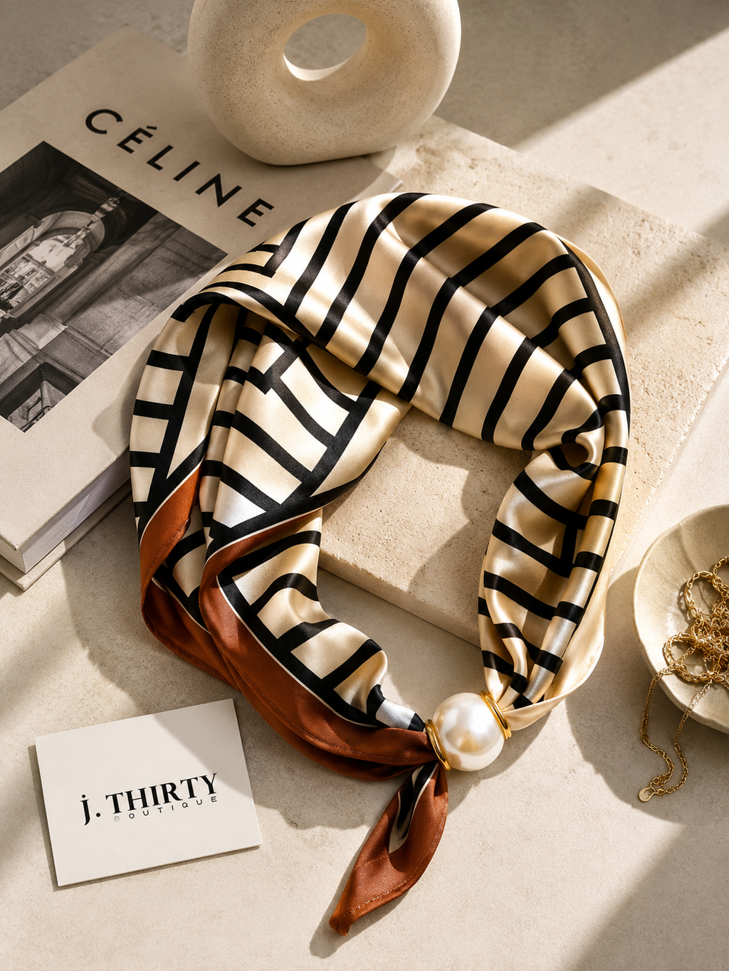 The Capri Pearl Scarf
